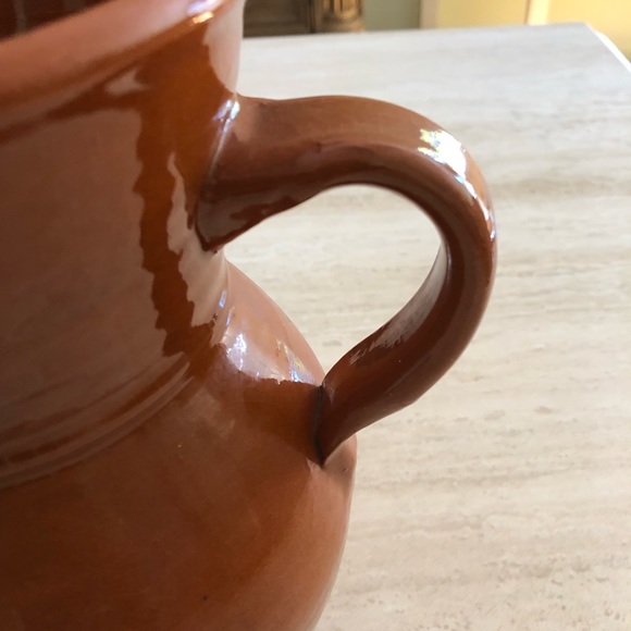 NWOT Contemporary Studio Pottery Glazed Terra Cotta Sangria Pitcher - Picture 8 of 9